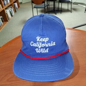 Keep California Wild Embroidered Trucker Snapback Hat Cap w/Rope